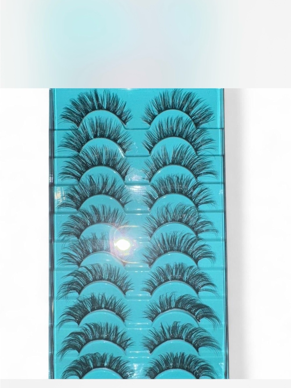 Multi-Pair Black False Eyelashes - Voluminous Strip Lashes (10 Pairs)